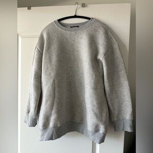 Zara Light Gray Crewneck Sweater